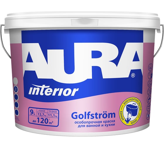 Изображение товара Краска Aura Golfstrom 9 л K0095