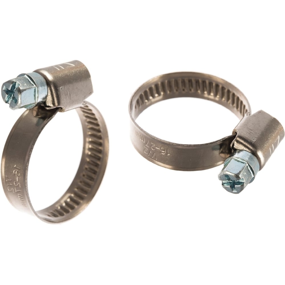 Изображение товара Хомут червячный ZIP 16-27 мм 100 шт нержавеющая сталь арт 77553