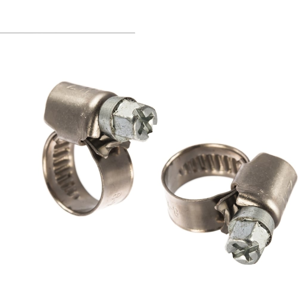 Изображение товара Хомут червячный ZIP 8-12 мм нержавеющая сталь упаковка 100шт арт 77522