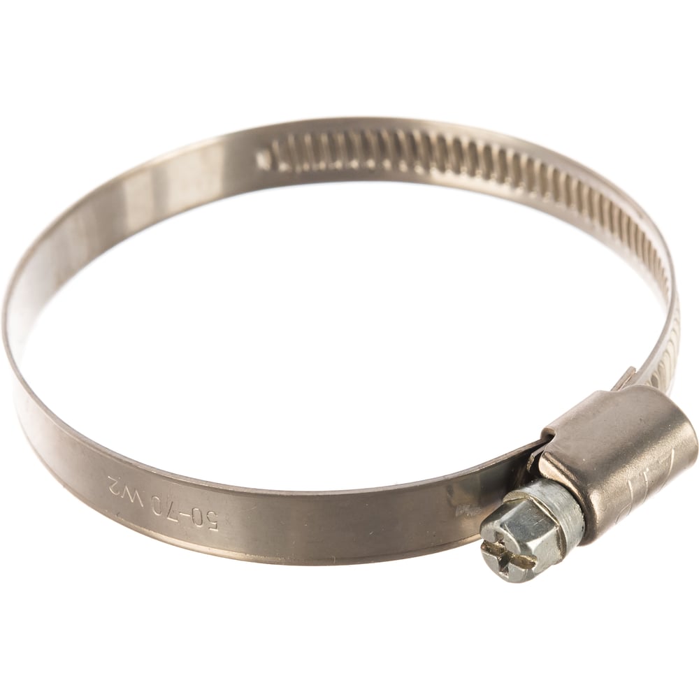 Изображение товара Хомут червячный ZIP 50-70/9W2 уп 50 шт металл нержавеющая сталь