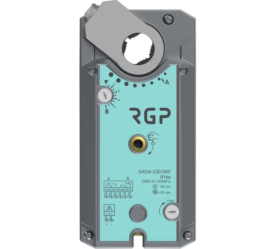 Изображение товара Привод заслонки с возвратной пружинной Завод RGP 8Нм (230В) SADA-230-08