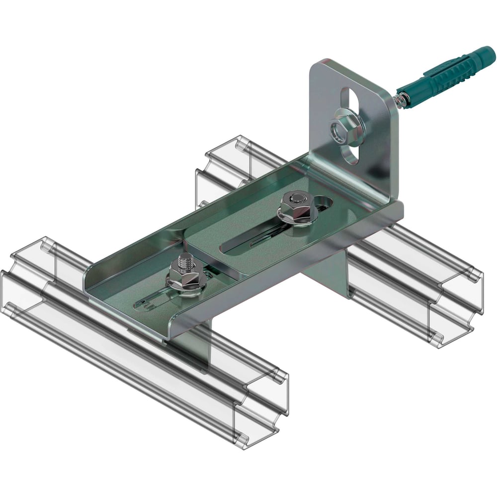 Изображение товара Крепление двойное укороченное RIVO SYSTEMS RIVO Fix 100014 - металлическое соединение для профилей