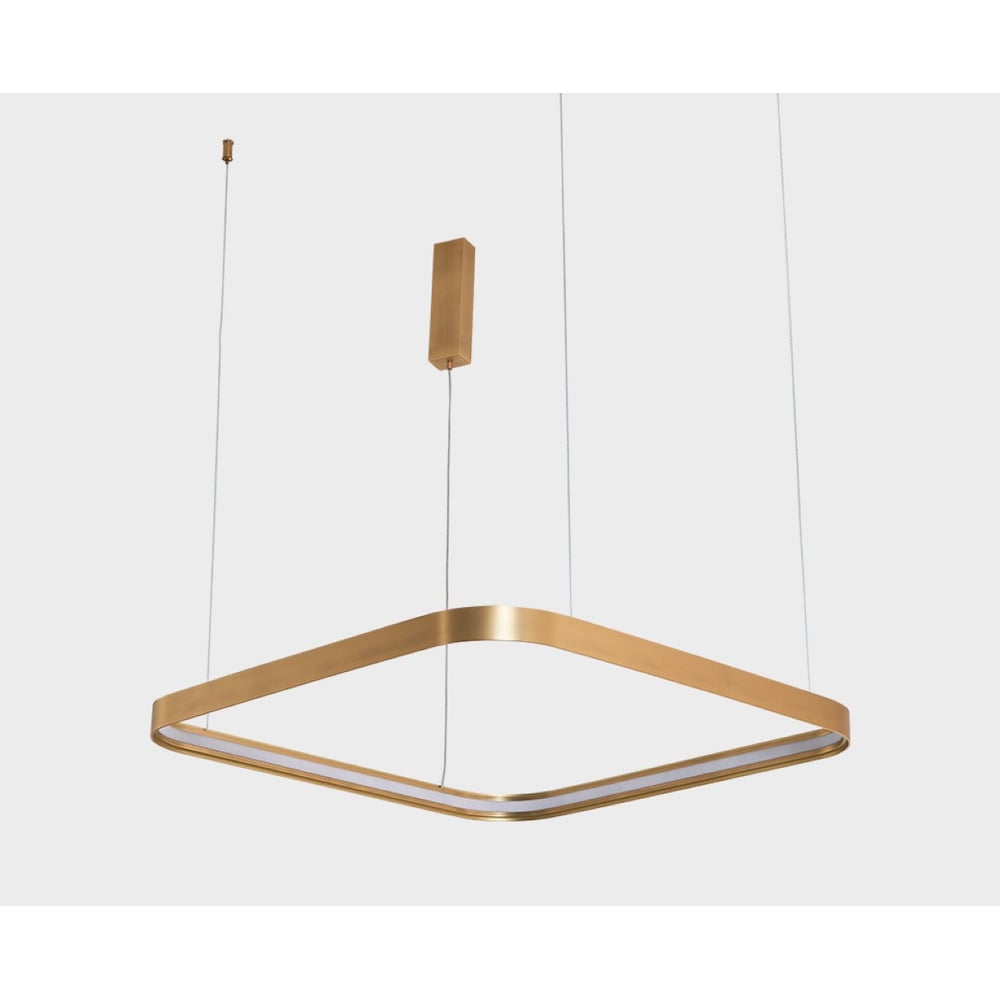 Изображение товара Подвесной светодиодный светильник Italline IT013-6024 gold 80 см теплый белый