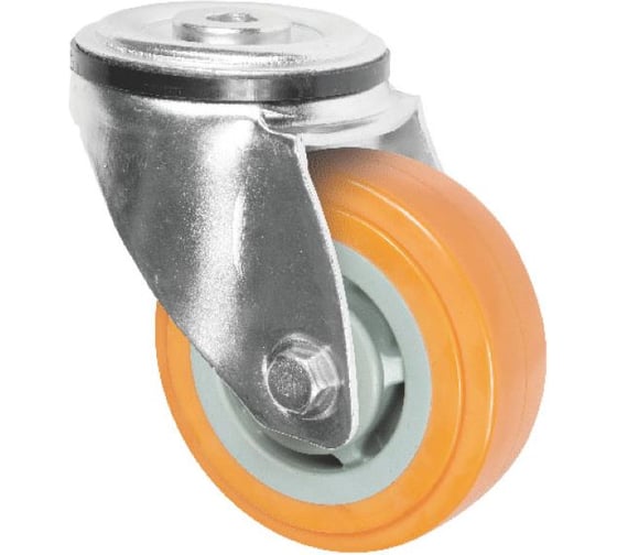 Изображение товара Колесная опора Inford под болт усиленная полиуретановая E31 UPBP 125 H