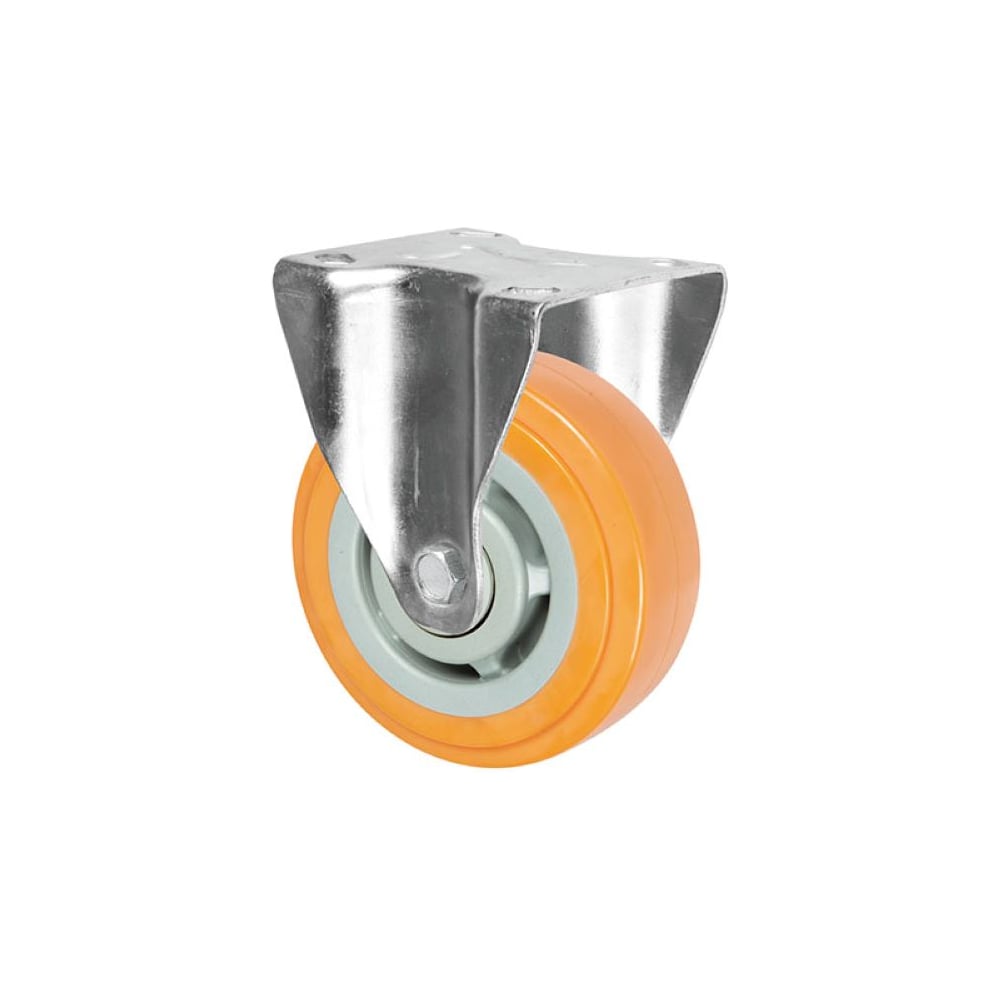 Изображение товара Промышленная колесная опора Inford E31 UPBP 125 R усиленная неповоротная полиуретановая