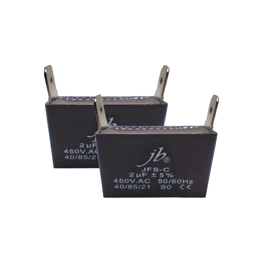 Изображение товара Конденсатор пусковой JB Capacitors 2мкФ 450В клеммы JFS-C CBB61 2 шт.