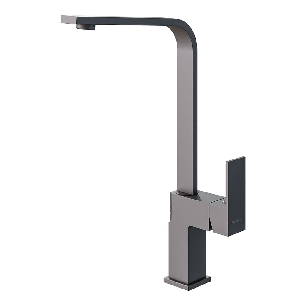 Изображение товара Смеситель для кухни Knotlor KN-21/GM из вороненой стали с однорычажным управлением