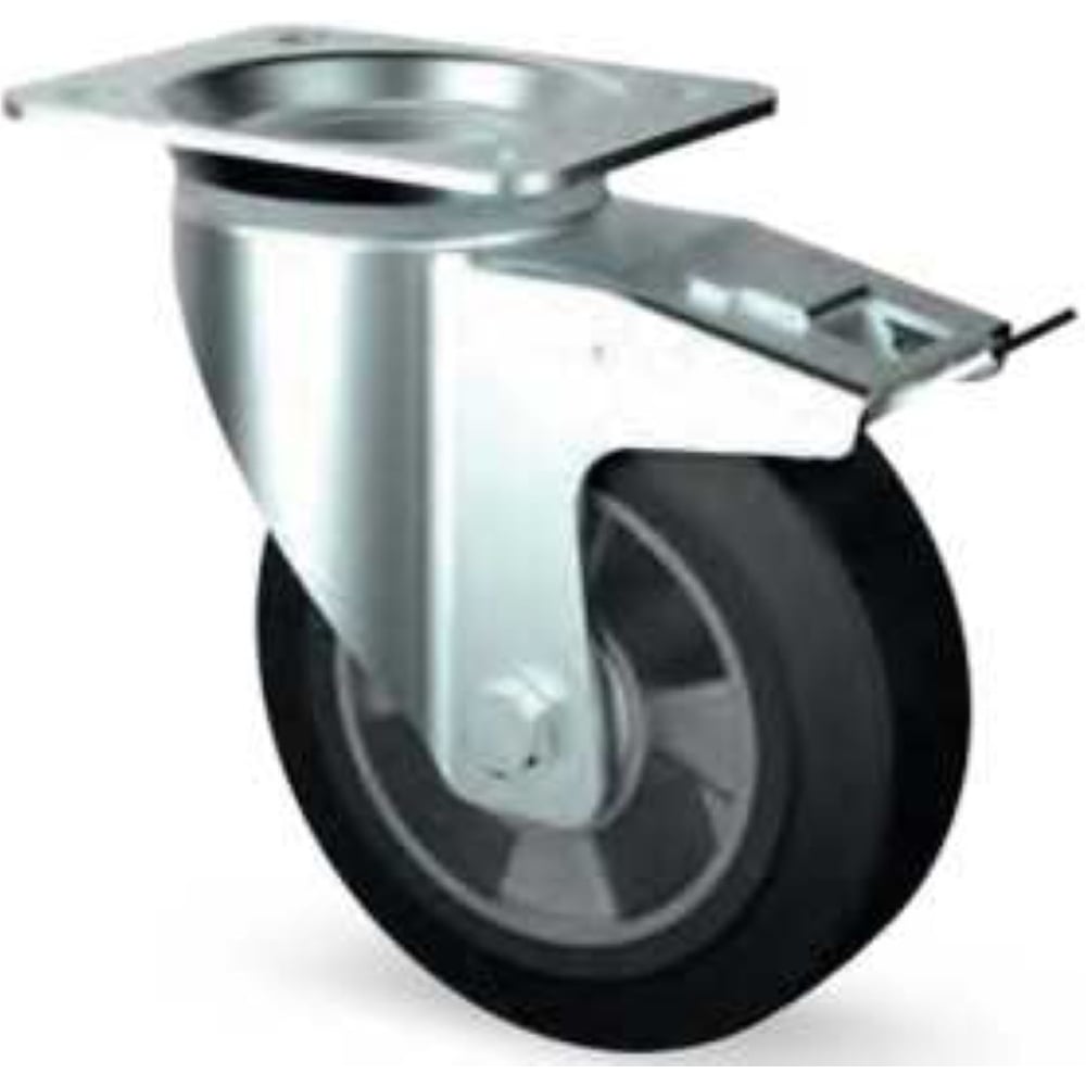 Изображение товара Колесная опора поворотная с тормозом и панелью промышленная Inford E23 EABT 200 SB3 E23 EABT 200 SB3