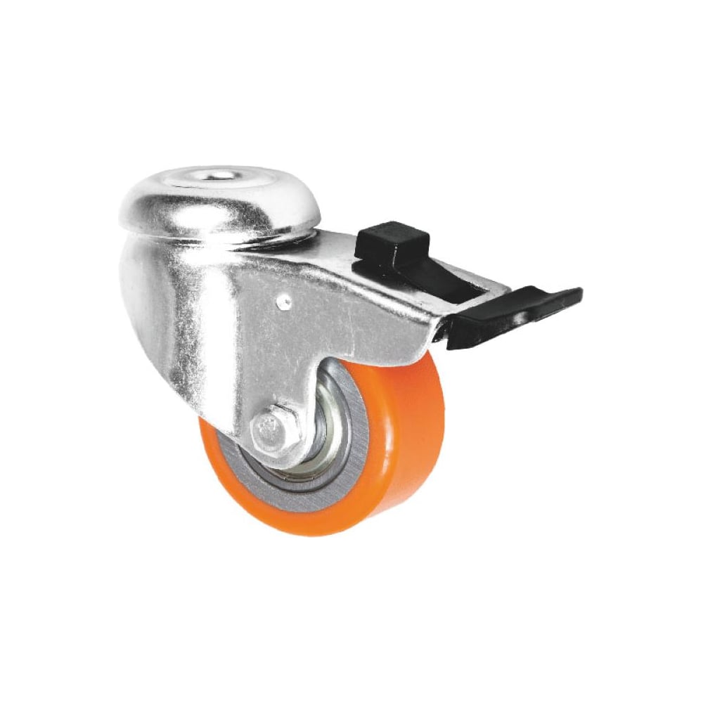 Изображение товара Колесная опора Inford аппаратная под болт с тормозом усиленная E11 VIBE 050 HB4