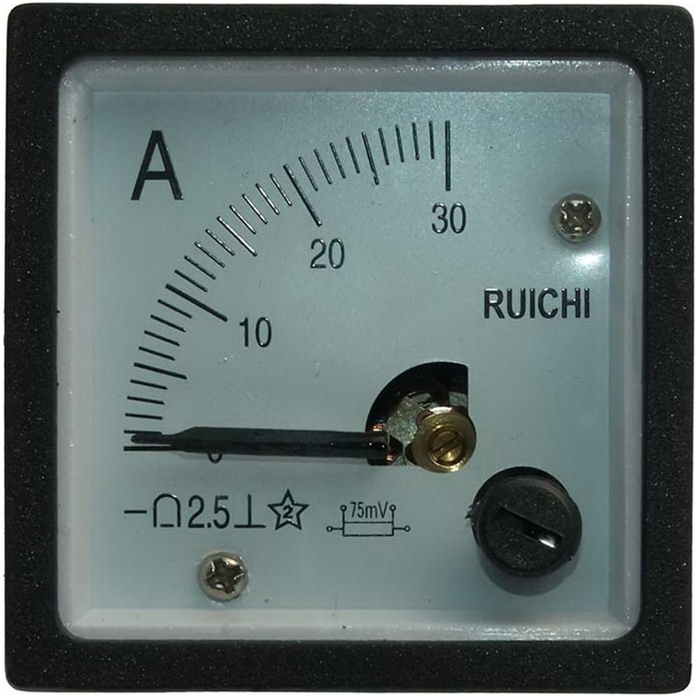 Изображение товара Амперметр Ruichi 57905 для измерения постоянного тока до 30А