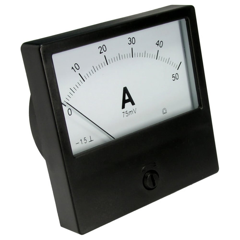 Изображение товара Амперметр Ruichi М42300 50А на панель постоянного тока точный