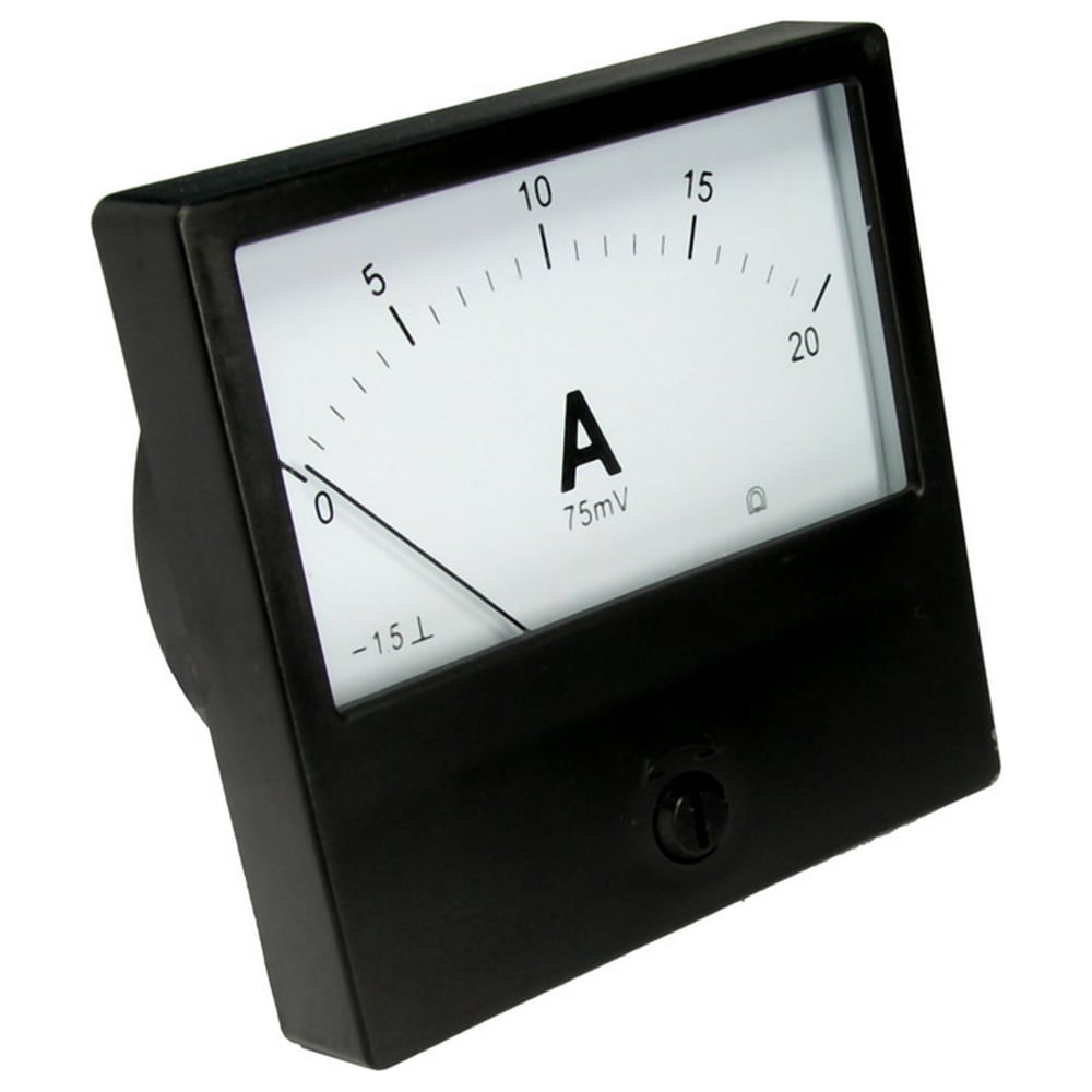 Изображение товара Амперметр Ruichi М42300 20А панельный постоянный ток точность 1.5%