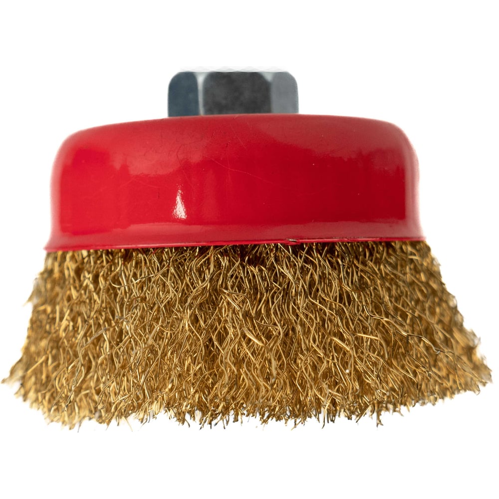 Изображение товара Щетка-чашка по металлу латунная 75 мм SAMGRUPП для УШМ М14 24 шт