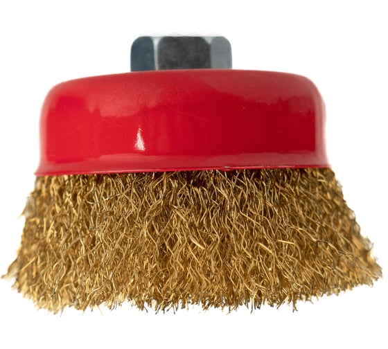 Изображение товара Щетка-чашка по металлу латунная SAMGRUPP для УШМ 75/М14 24 шт SAMC-030300075-24