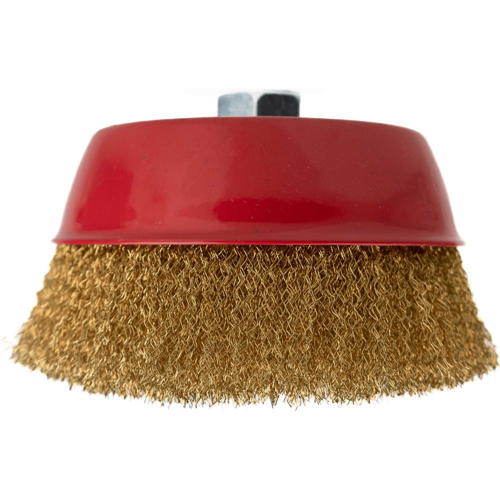 Изображение товара Щетка-чашка по металлу SAMGRUPP 150 мм М14 для УШМ 3 шт латуннированная сталь