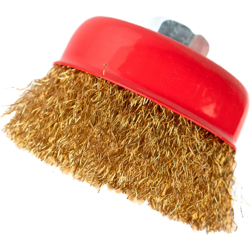 Изображение товара Щетка-чашка по металлу латунная SAMGRUPP 65 мм М14 24 шт для УШМ