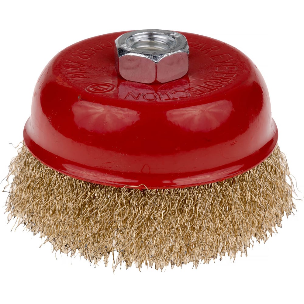 Изображение товара Щетка-чашка по металлу латунная SAMGRUPP 125 мм М14 24 шт