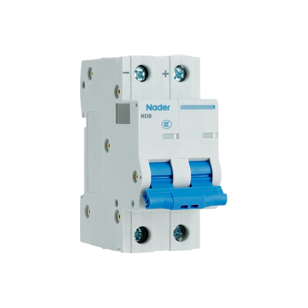 Изображение товара Модульный автоматический выключатель Nader NDB2T-63C63/2P 63А IP20