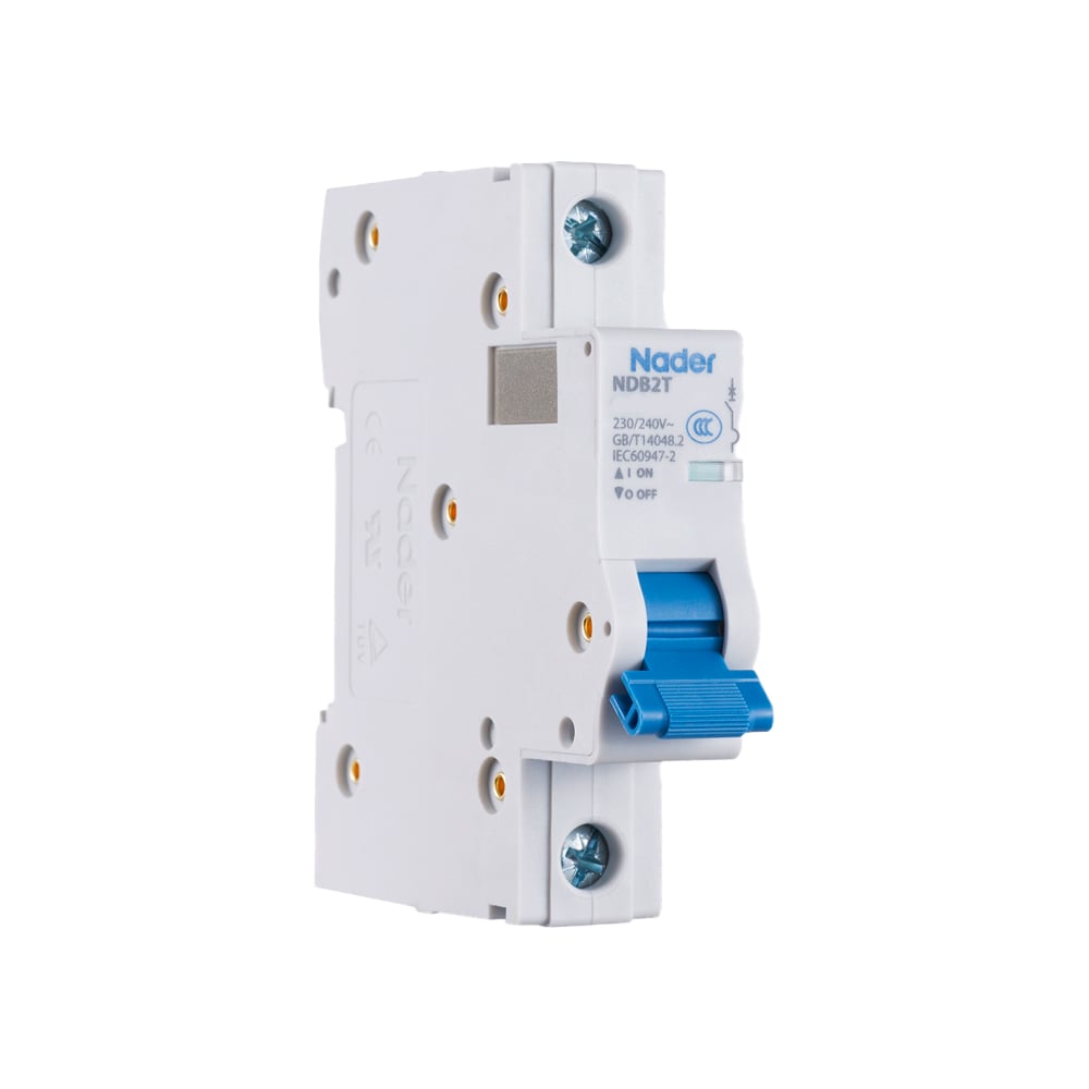 Изображение товара Модульный автоматический выключатель Nader NDB2T-63D6/1P 112500100