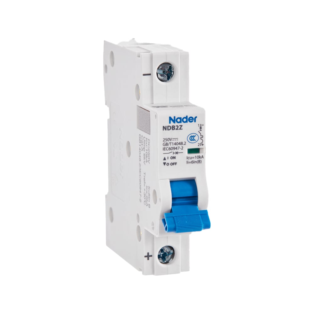 Изображение товара Модульный автоматический выключатель Nader NDB2Z-63B6/1P 230 В 6 А IP20