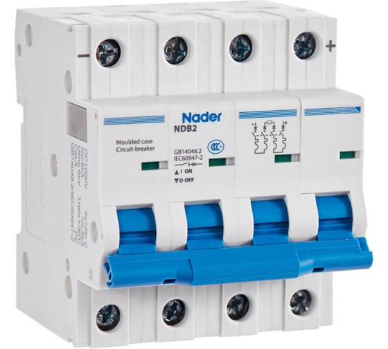 Изображение товара Модульный автоматический выключатель Nader NDB2T-63D32/4P 112500141