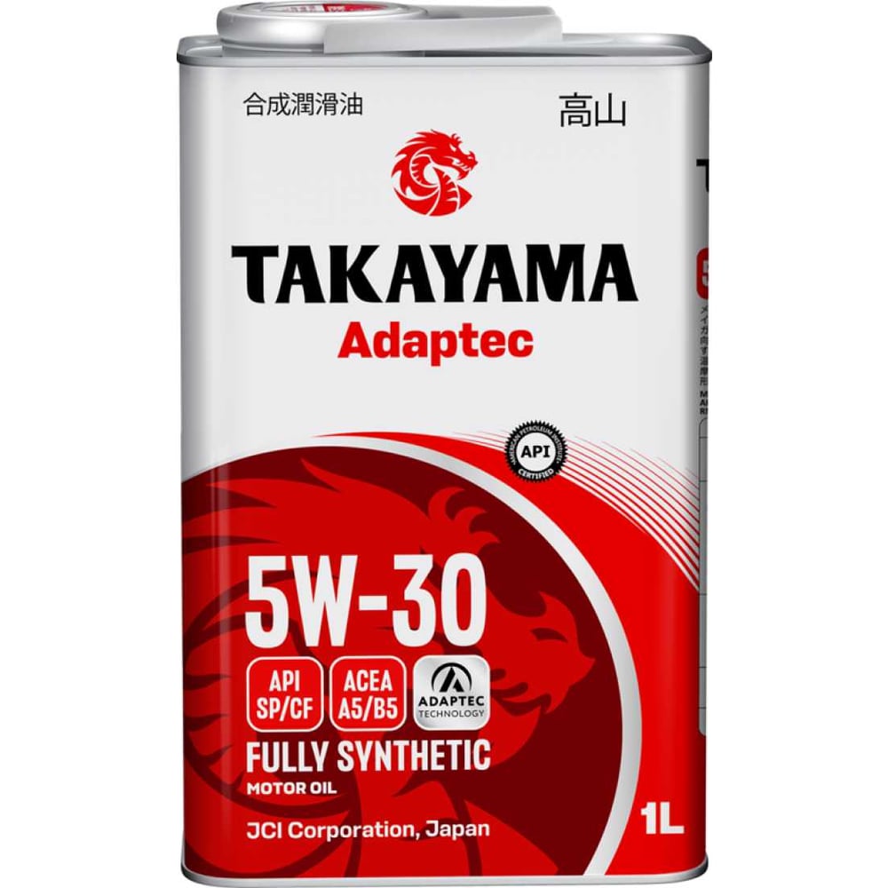 Изображение товара Автомобильное масло Takayama Adaptec 5W-30 A5/B5 синтетическое 1 л