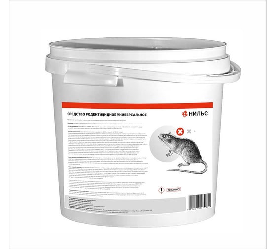 Изображение товара Средство от крыс и мышей INTERFIX НИЛЬС, 10кг, ведро 31766