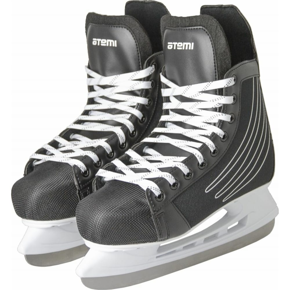 Хоккейные коньки ATEMI, цвет черный, размер 44