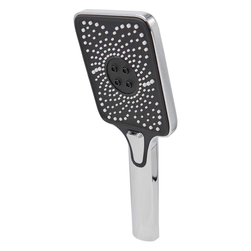 Изображение товара Душевая лейка ARCO DA VELLA 3 режима черный хром 100 мм квадратная