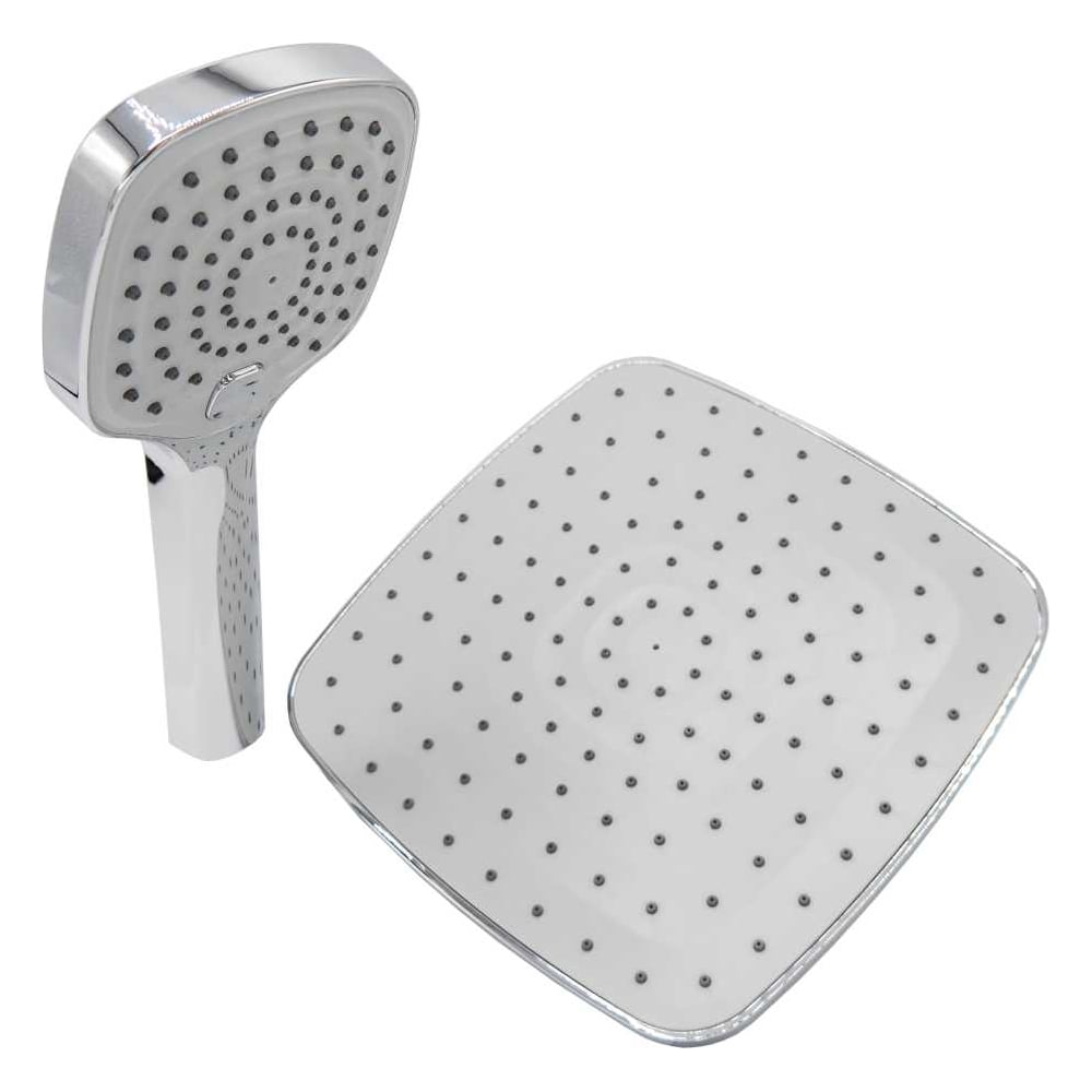 Изображение товара Лейка для душа ARCO DA VELLA тропический душ с стоп-кнопкой хром 55 18673