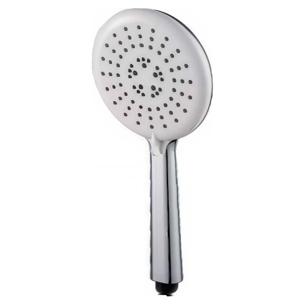 Изображение товара Лейка душевая ARCO DA VELLA 3-функциональная F107A, белая хром, 3 режима распыления