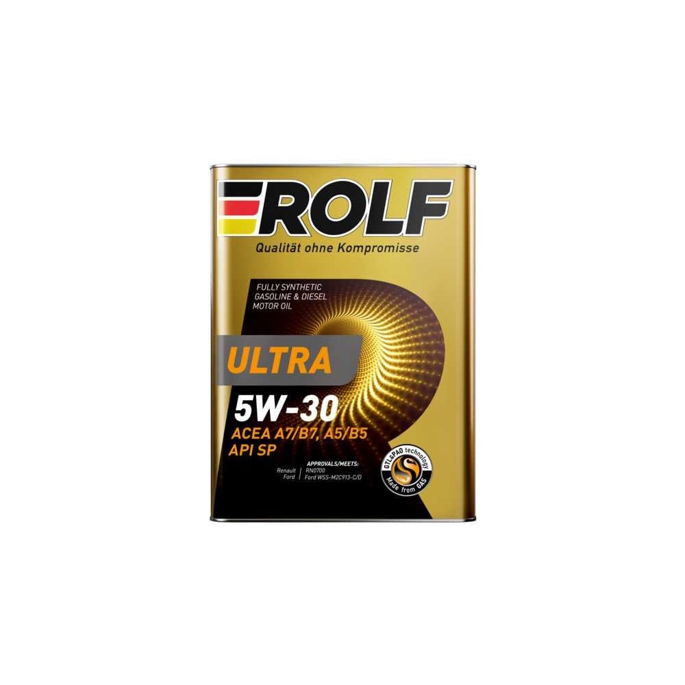 Изображение товара Моторное масло Rolf Ultra 5W-30 A5/B5 SP 4л синтетическое дизельное легковое