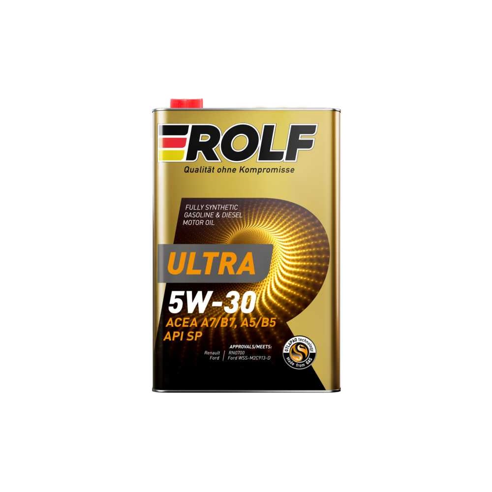 Изображение товара Моторное синтетическое масло Rolf Ultra 5W-30 A5/B5 SP 1л для легковых автомобилей