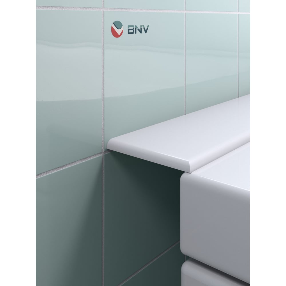 Изображение товара Акриловый бордюр плинтус для ванны BNV ПШ72 75 см белый универсальный
