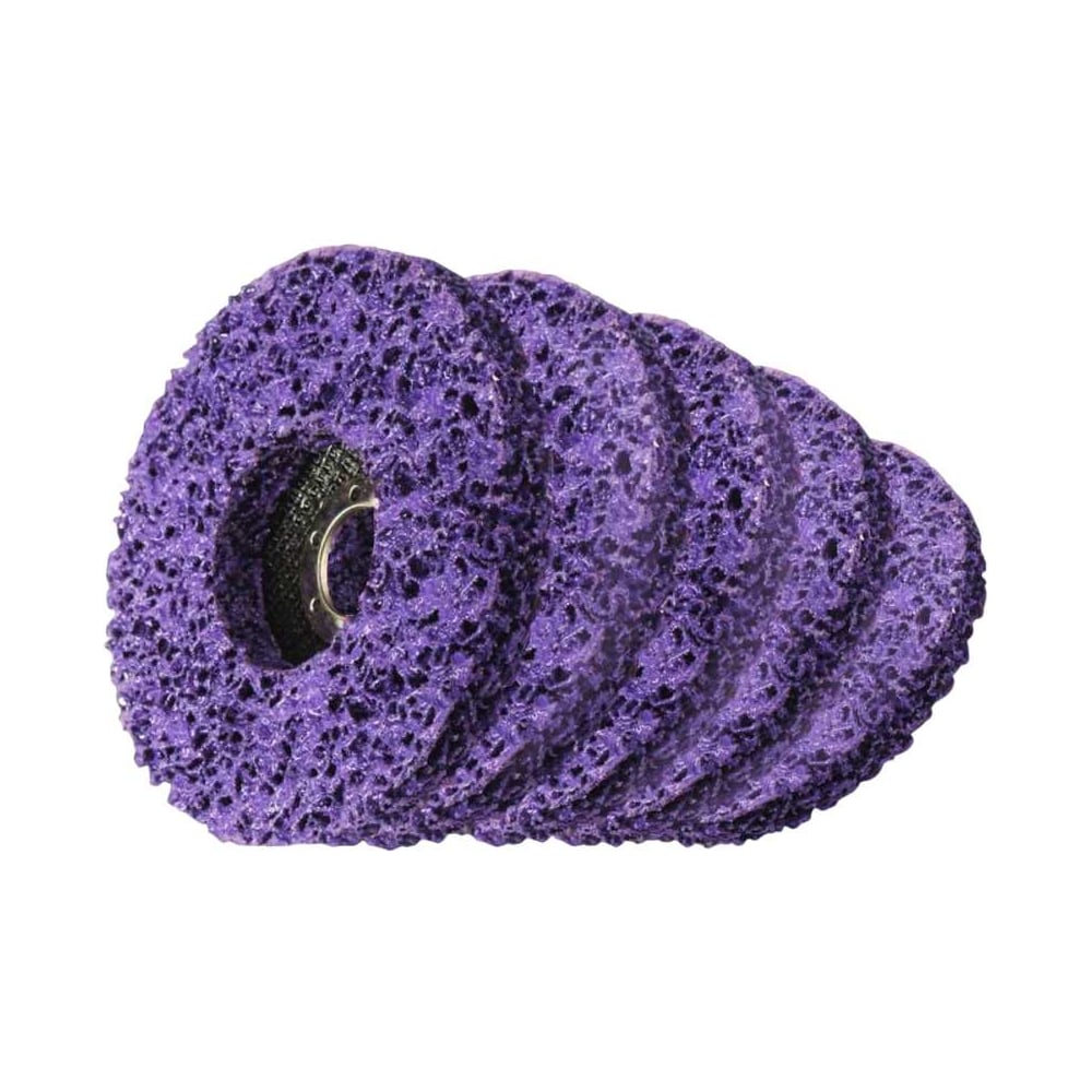 Изображение товара Коралловый зачистной диск PREDA 125 мм фиолетовый 5 шт универсальный для металла дерева и краски