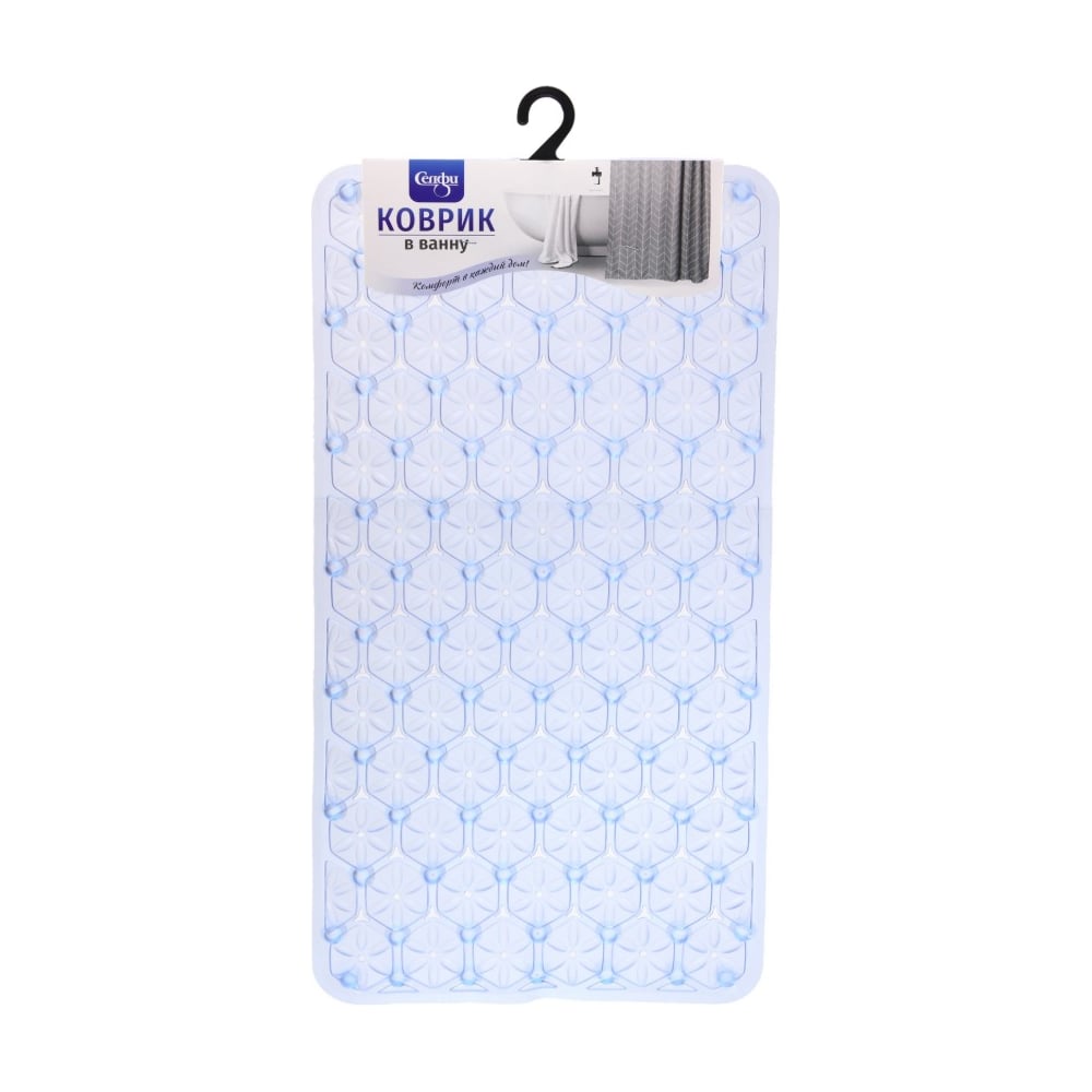 Изображение товара Коврик в ванну Селфи 67х37 Эллада синий 924-179