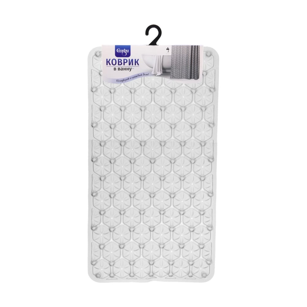 Изображение товара Коврик в ванну Селфи 67х37 Эллада серый 924-180