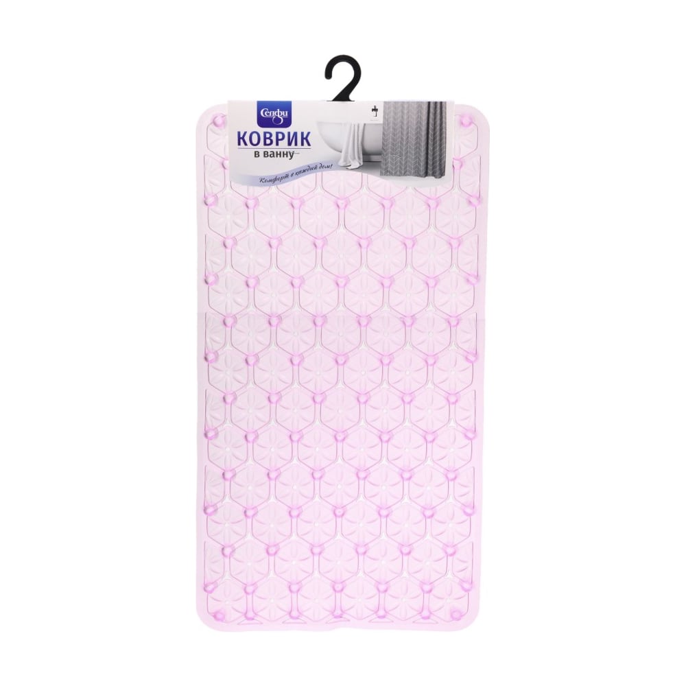Изображение товара Коврик в ванну Селфи 67х37 Эллада розовый 924-181