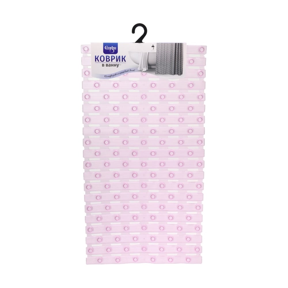 Изображение товара Коврик в ванну Селфи 67х37 Сити розовый 924-178