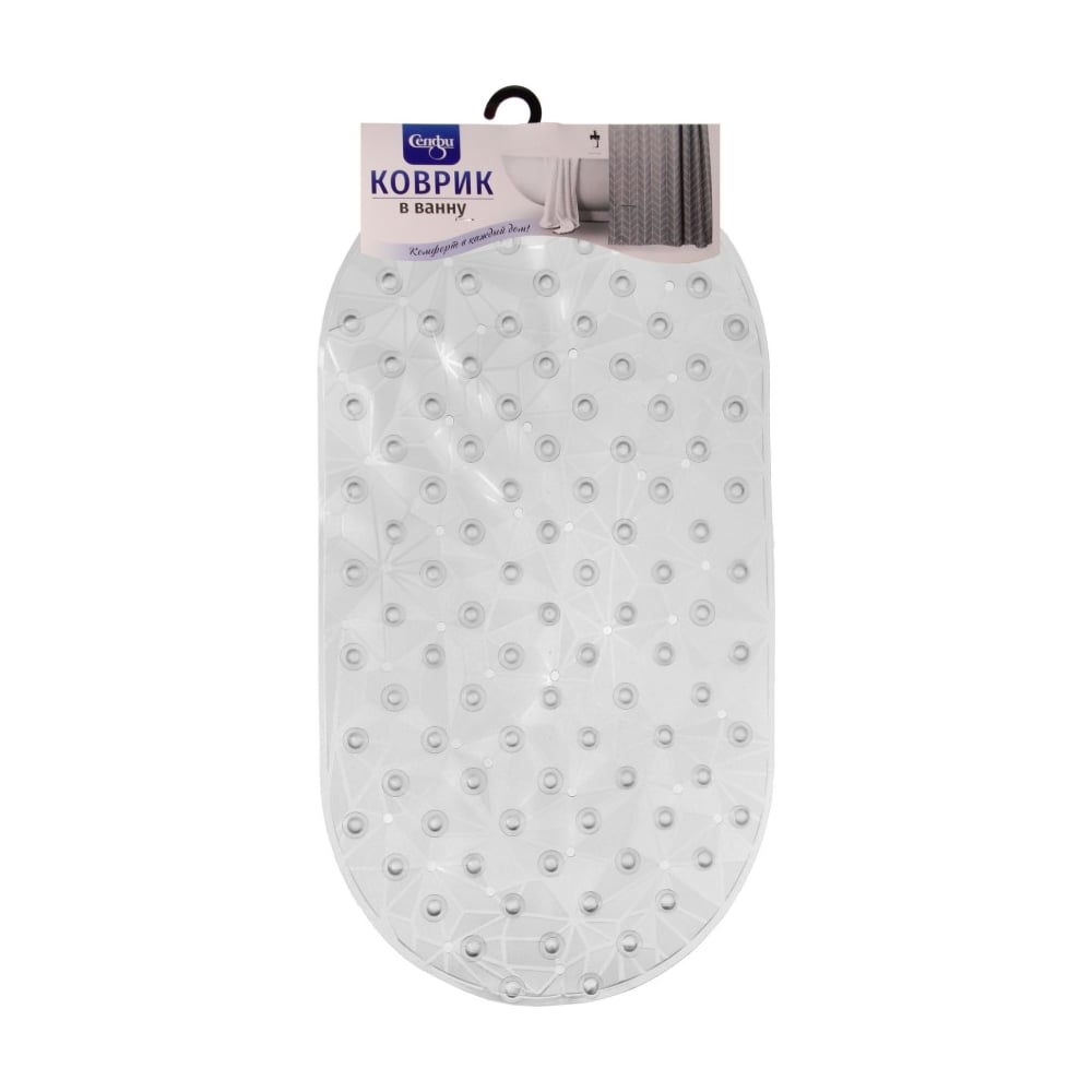 Изображение товара Коврик в ванну Селфи 68х38 Милана серый 924-170