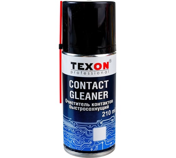 Изображение товара Очиститель контактов TEXON, быстросохнующий аэрозоль 210 мл ТХ182350