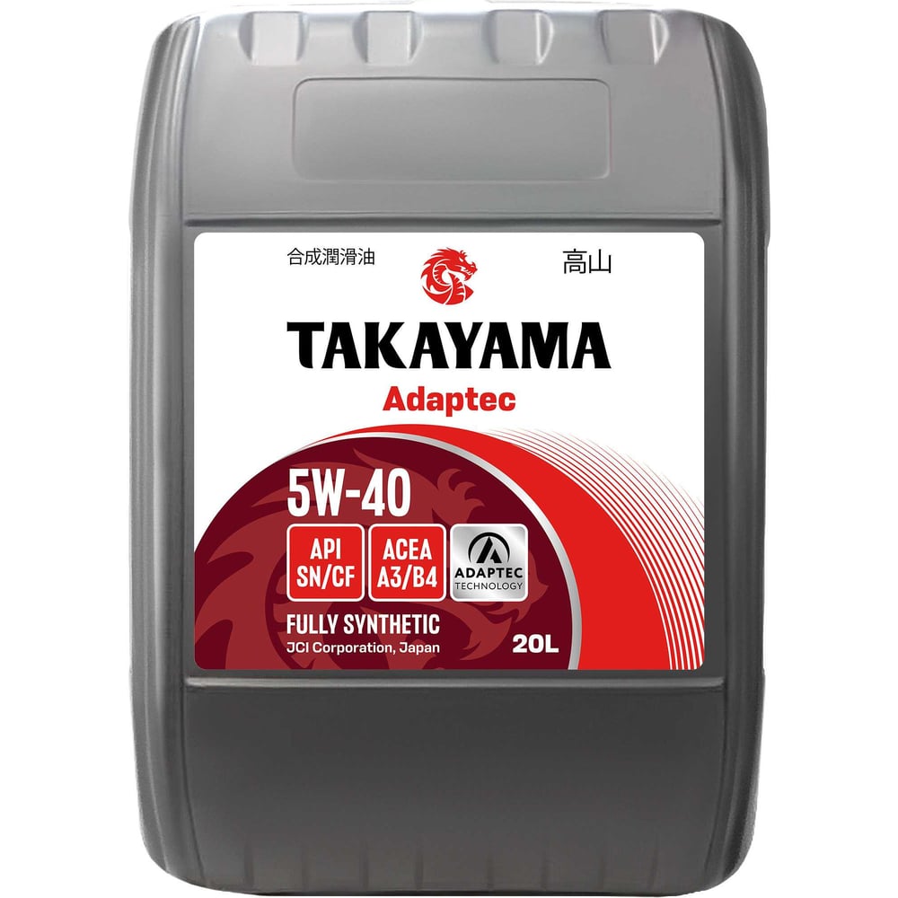 Изображение товара Автомасло Takayama Adaptec 5W-40 A3/B4 синтетическое 20л