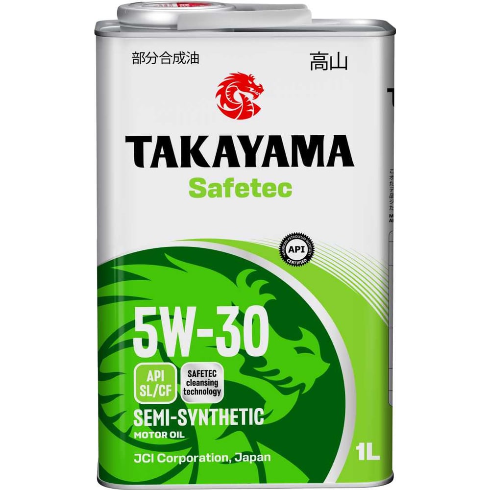 Изображение товара Автомобильное масло Takayama Safetec 5W-30 SL/CF 1л синтетическое для легковых и грузовых автомобил