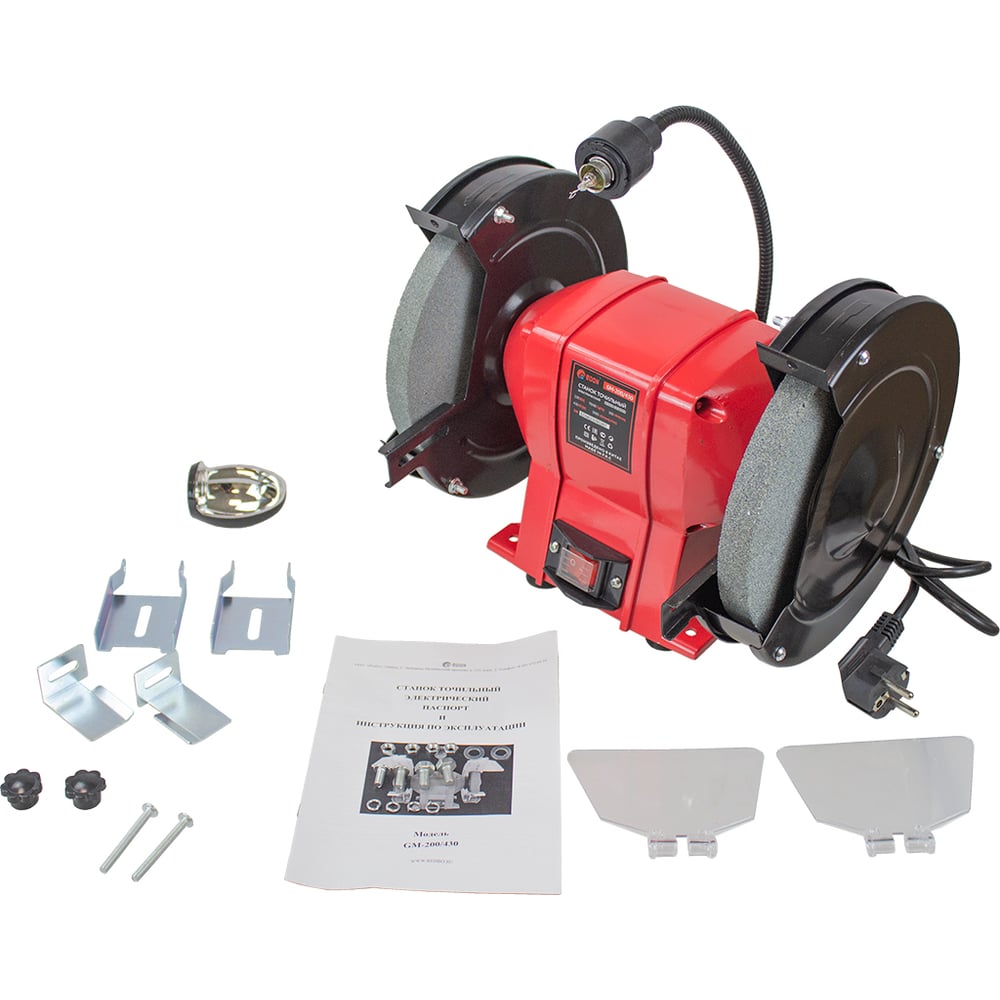 Изображение товара Точильный станок EDON GM-200/430 200мм 430Вт подсветка