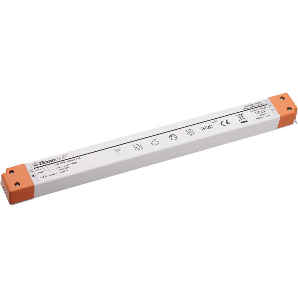 Изображение товара Драйвер ELCOMTECH LED 100W 24V для светодиодных светильников