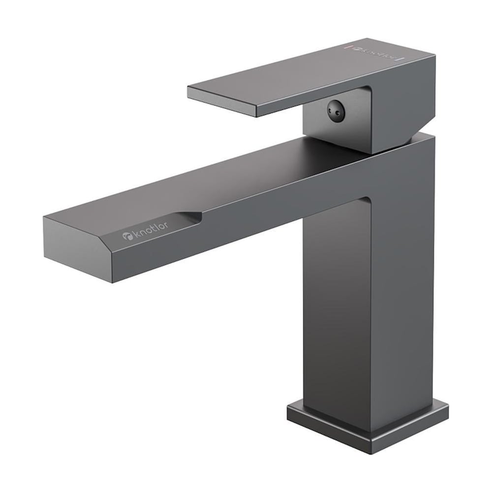 Изображение товара Смеситель для раковины Knotlor оружейная сталь KN-20/GM однорычажный