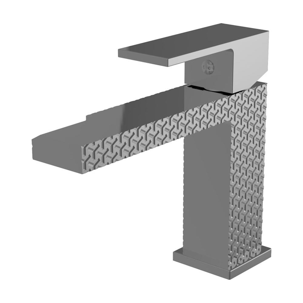 Изображение товара Смеситель для раковины Knotlor KN-20/GMP оружейная сталь квадратный современный дизайн