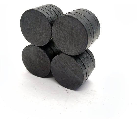 Изображение товара Ферритовый магнит Проф-Магнит диск 20x3мм - 20 шт., шайба D20x3 - 20шт.