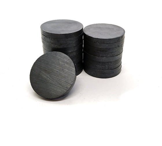 Изображение товара Магнит Проф-Магнит диск 25x3мм, 20шт. Ферритовый D25x3 Y35