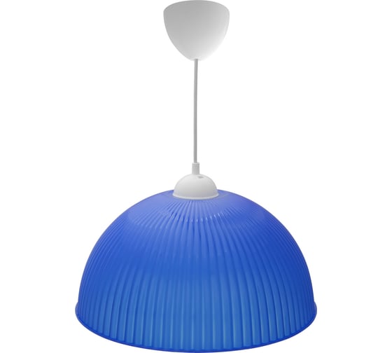 Изображение товара Светильник Apeyron декор, подвесной, Оулу, плаик, 1хЕ27 15Вт, 220В, синий, шнур белый/ 16-27